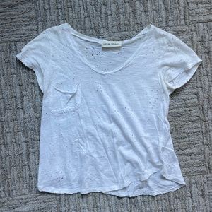 Caren Forbes Eyelet Cutout T Shirt